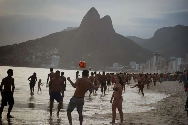 sunbathe in Rio de Janeiro in Brazil on the beaches Copacabana and Ipanema