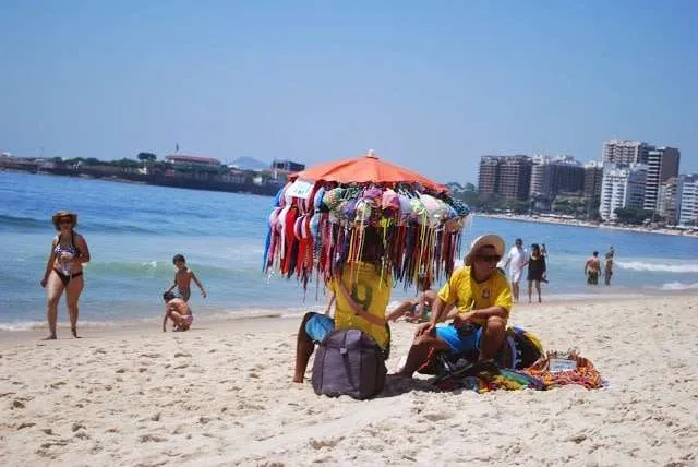 sunbathe in Rio de Janeiro in Brazil on the beaches Copacabana and Ipanema