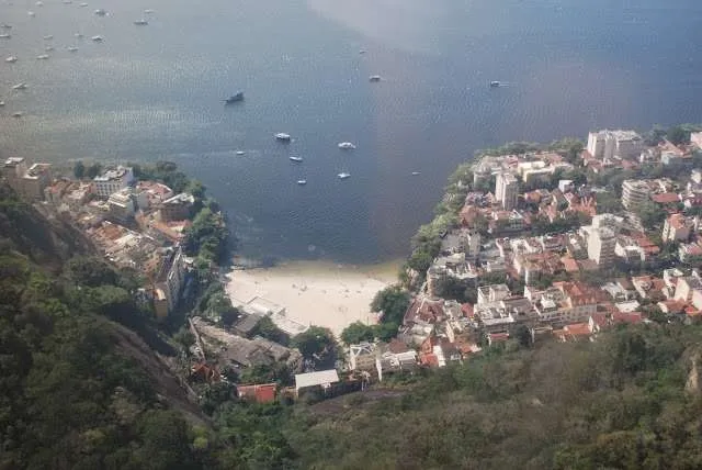 poor places with colorful houses in Rio de Janeiro in Brazil