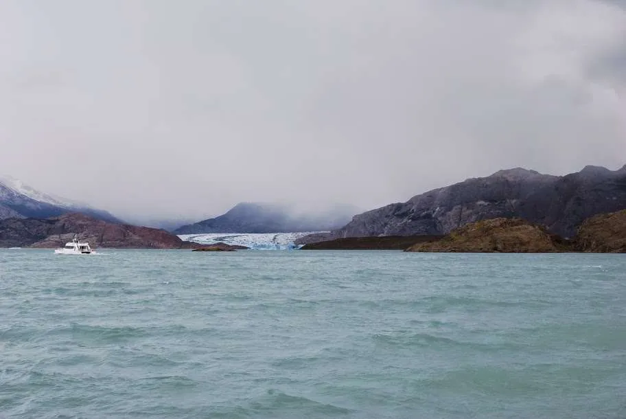 ice trekking on Viedma Glacier in Argentinean Patagonia
