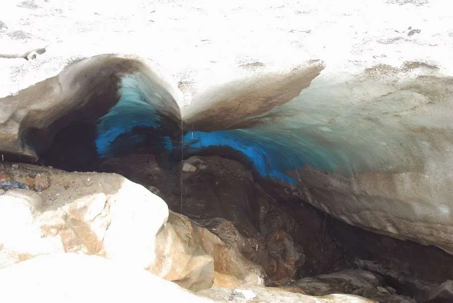 ice trekking on Viedma Glacier in Argentinean Patagonia