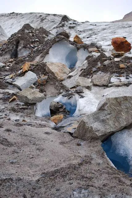 ice trekking on Viedma Glacier in Argentinean Patagonia