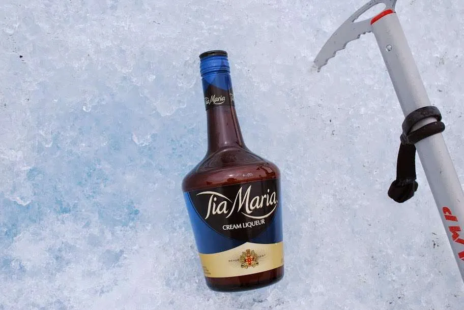ice trekking on Viedma Glacier in Argentinean Patagonia