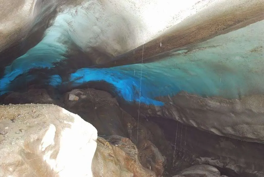 ice trekking on Viedma Glacier in Argentinean Patagonia