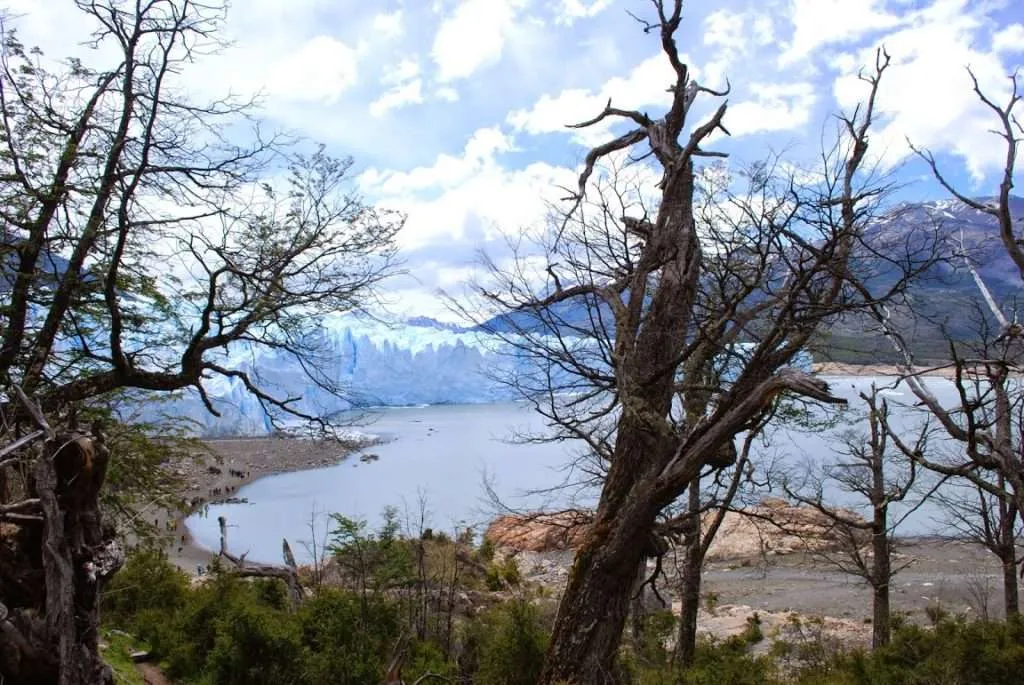 walking and falling on ice on the Perito Moreno Glacier in Argentina