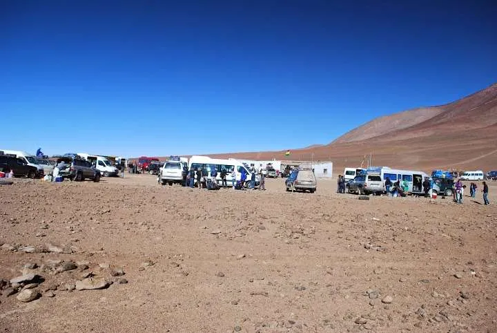 journey on the road to Uyuni in Bolivia
