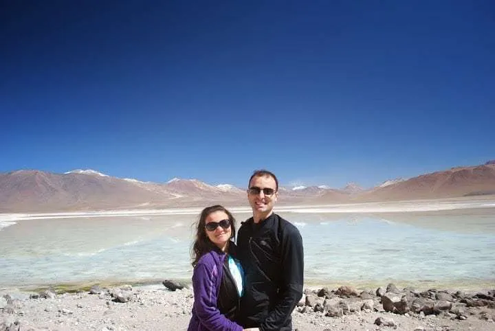 journey on the road to Uyuni in Bolivia