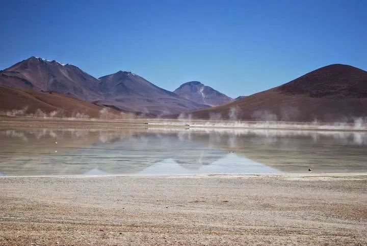 journey on the road to Uyuni in Bolivia