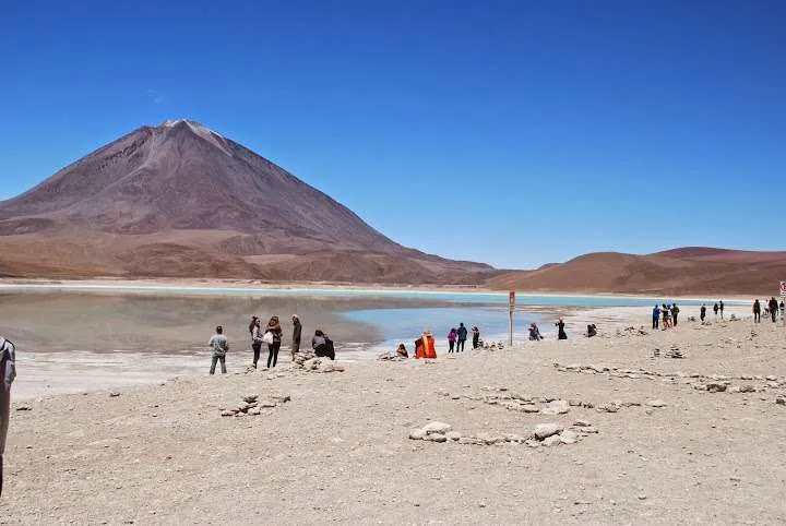 journey on the road to Uyuni in Bolivia