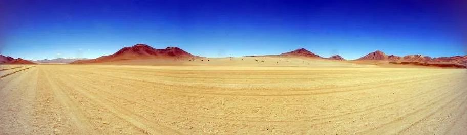 journey on the road to Uyuni in Bolivia