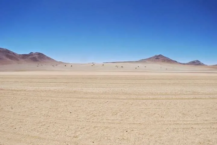 journey on the road to Uyuni in Bolivia