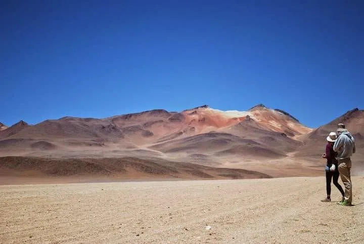 journey on the road to Uyuni in Bolivia