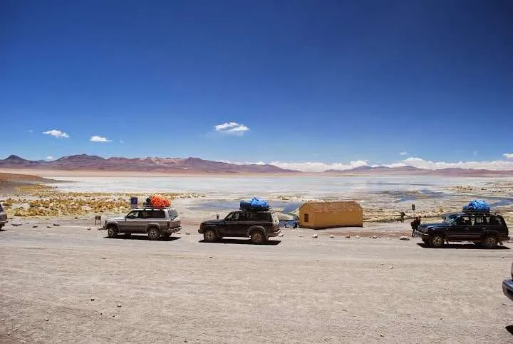 journey on the road to Uyuni in Bolivia