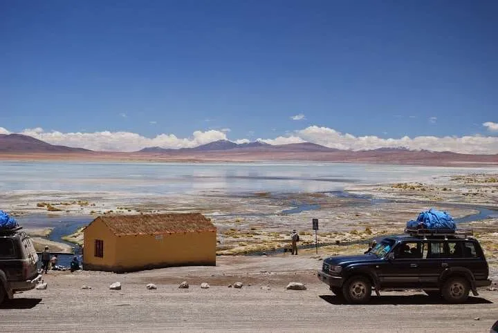 journey on the road to Uyuni in Bolivia