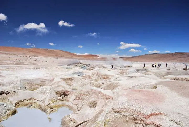 journey on the road to Uyuni in Bolivia
