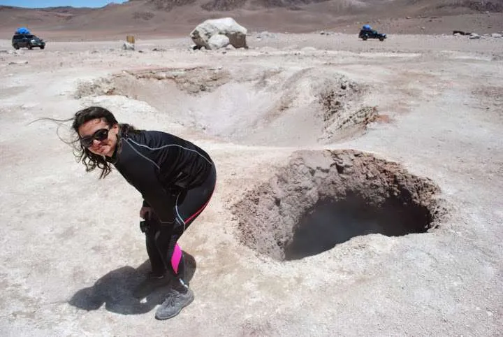 journey on the road to Uyuni in Bolivia