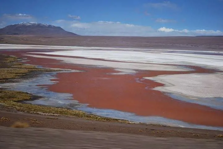 journey on the road to Uyuni in Bolivia