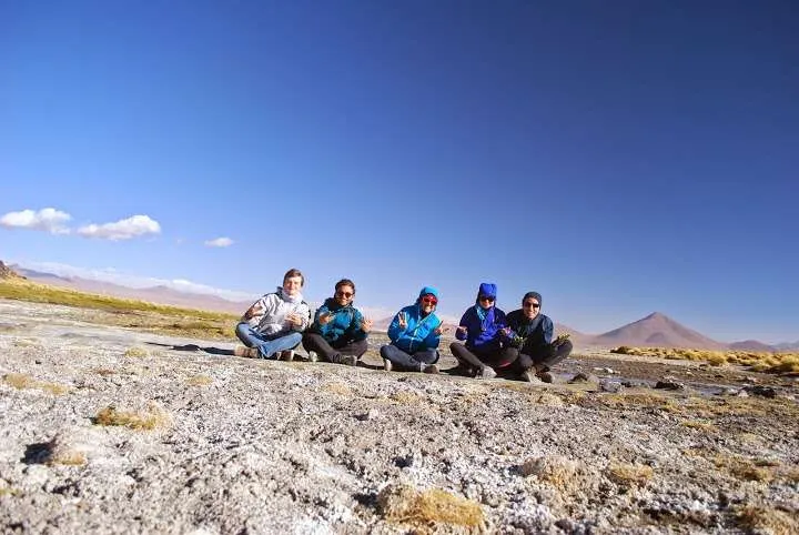 journey on the road to Uyuni in Bolivia