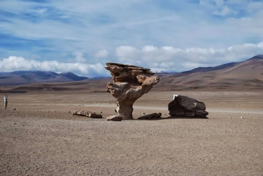 second day of adventures on the way to the salt flat Salar de Uyuni in Bolivia