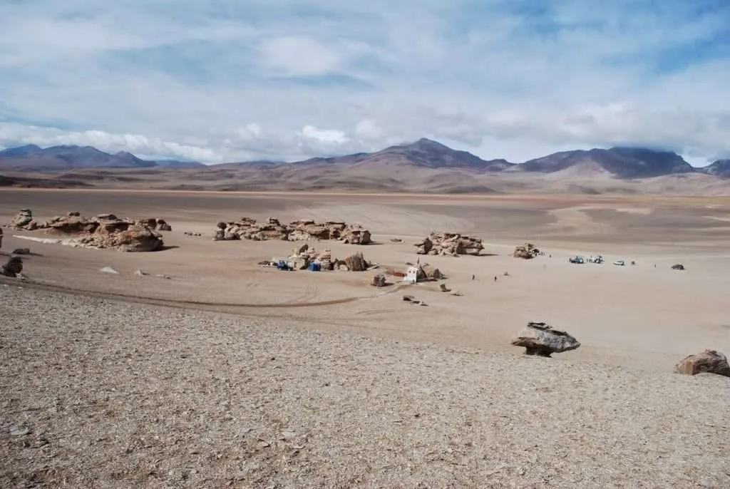 second day of adventures on the way to the salt flat Salar de Uyuni in Bolivia