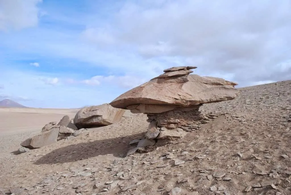 second day of adventures on the way to the salt flat Salar de Uyuni in Bolivia