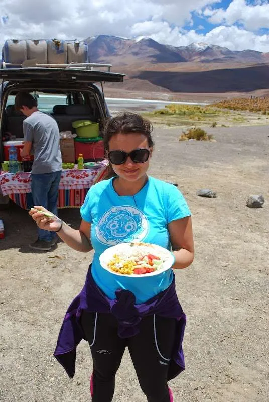 second day of adventures on the way to the salt flat Salar de Uyuni in Bolivia