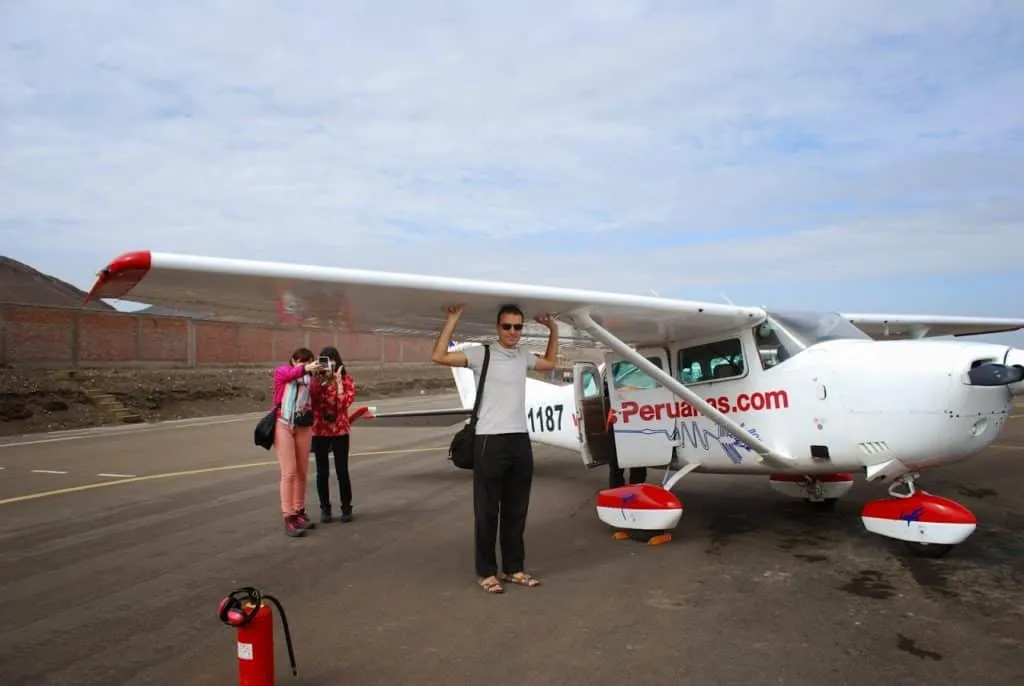 a trip over the famous Nazca lines in Peru