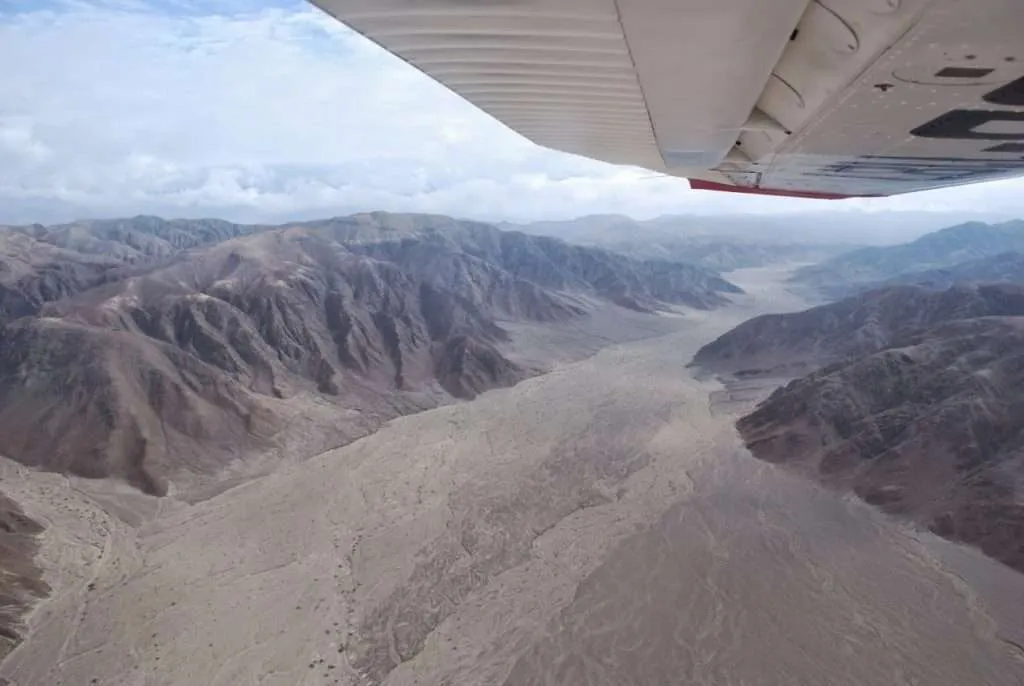 a trip over the famous Nazca lines in Peru