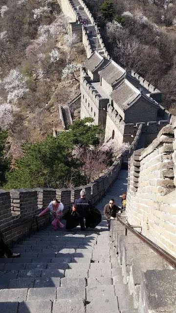 a trip and a walk on the Great Wall of China