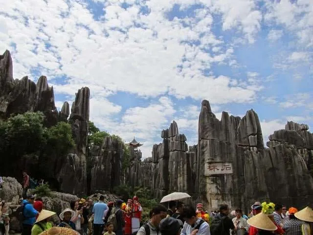 exploring the Stone Forest in Yunnan, China