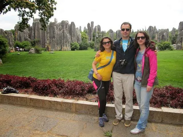 exploring the Stone Forest in Yunnan, China