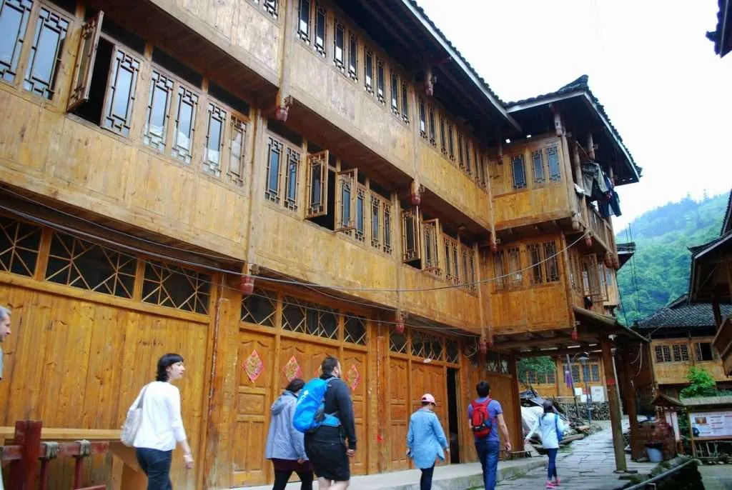 Yao village of Huangluo, Long Hair village China