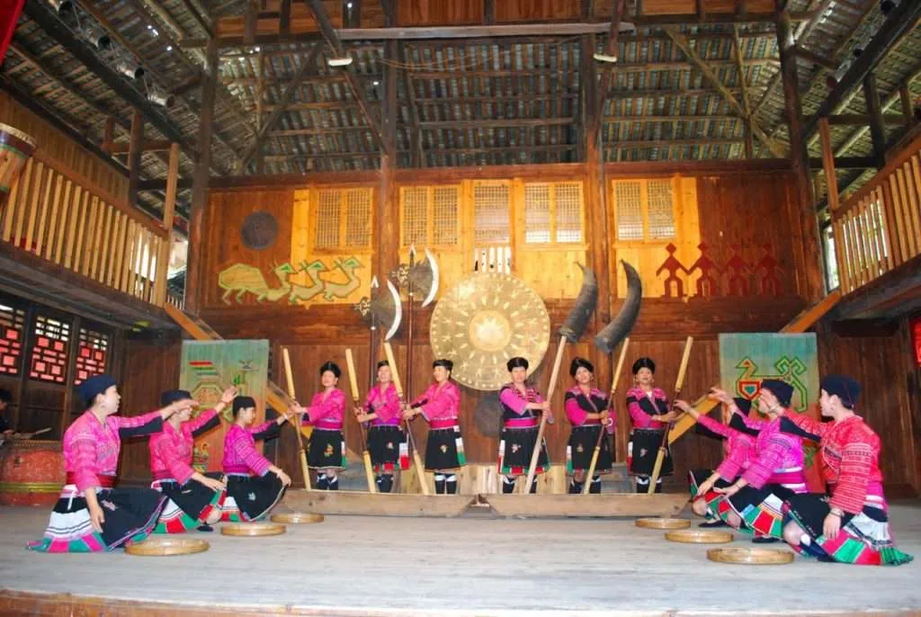 Yao village of Huangluo, Long Hair village China