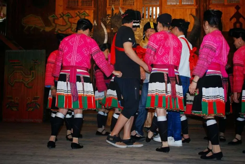 Yao village of Huangluo, Long Hair village China
