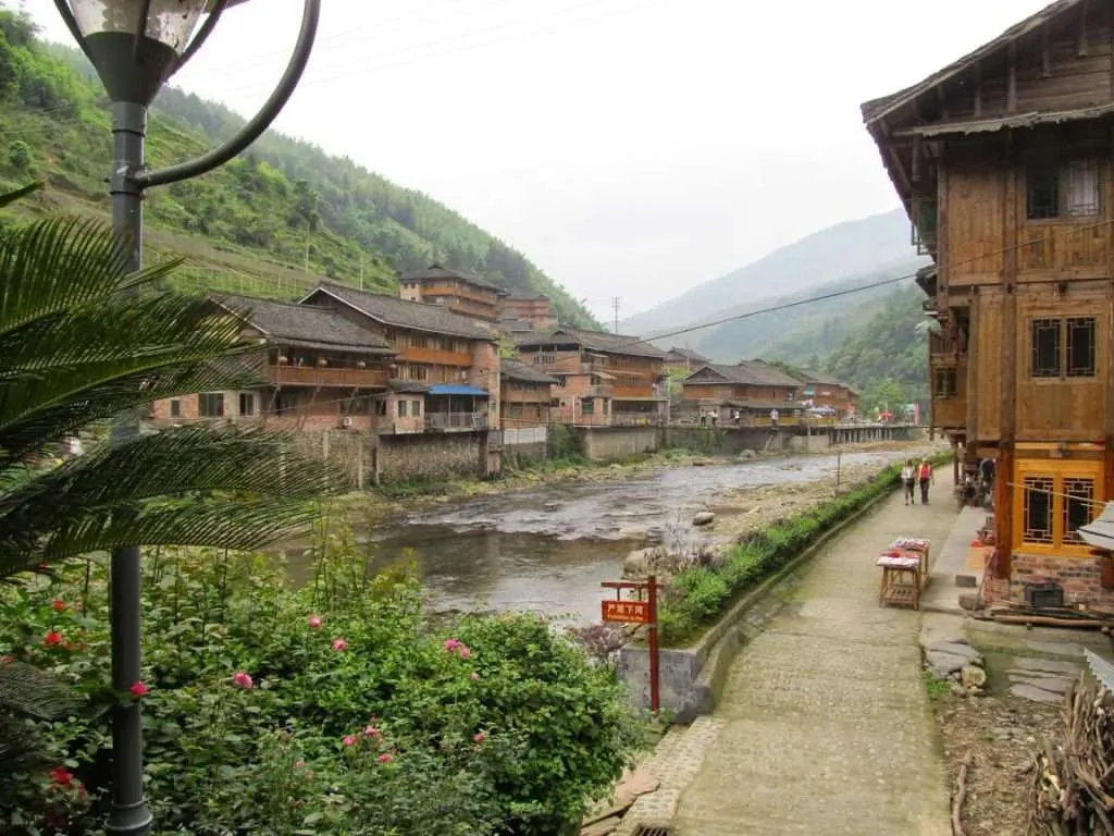 Yao village of Huangluo, Long Hair village China