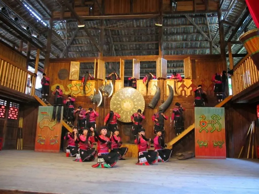 Yao village of Huangluo, Long Hair village China