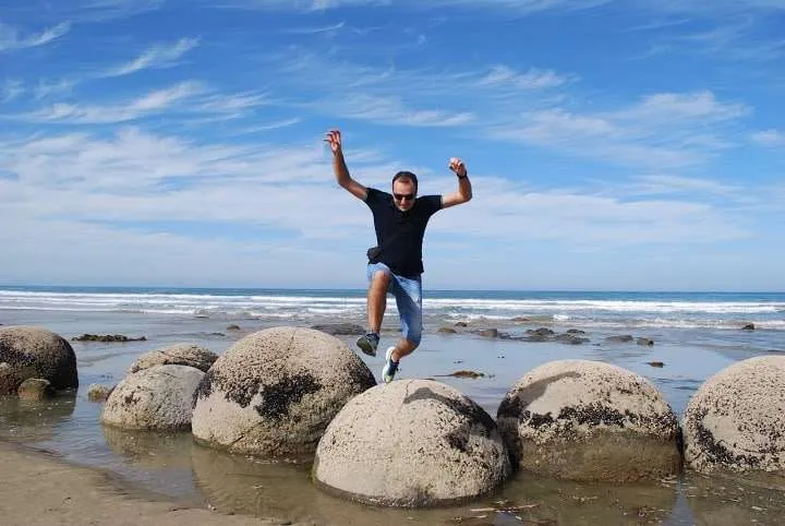 New Zealand, South Island road trip itinerary, Moeraki Boulders