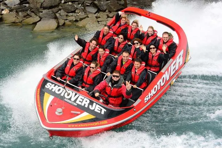 New Zealand, South Island road trip itinerary, Shotover river jet ride