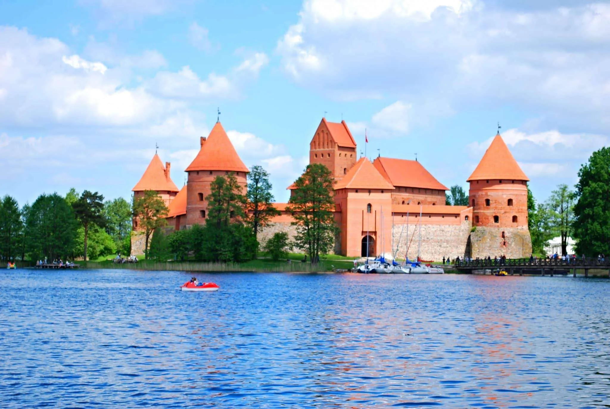 Trakai castle - hidden on an island in Lithuania