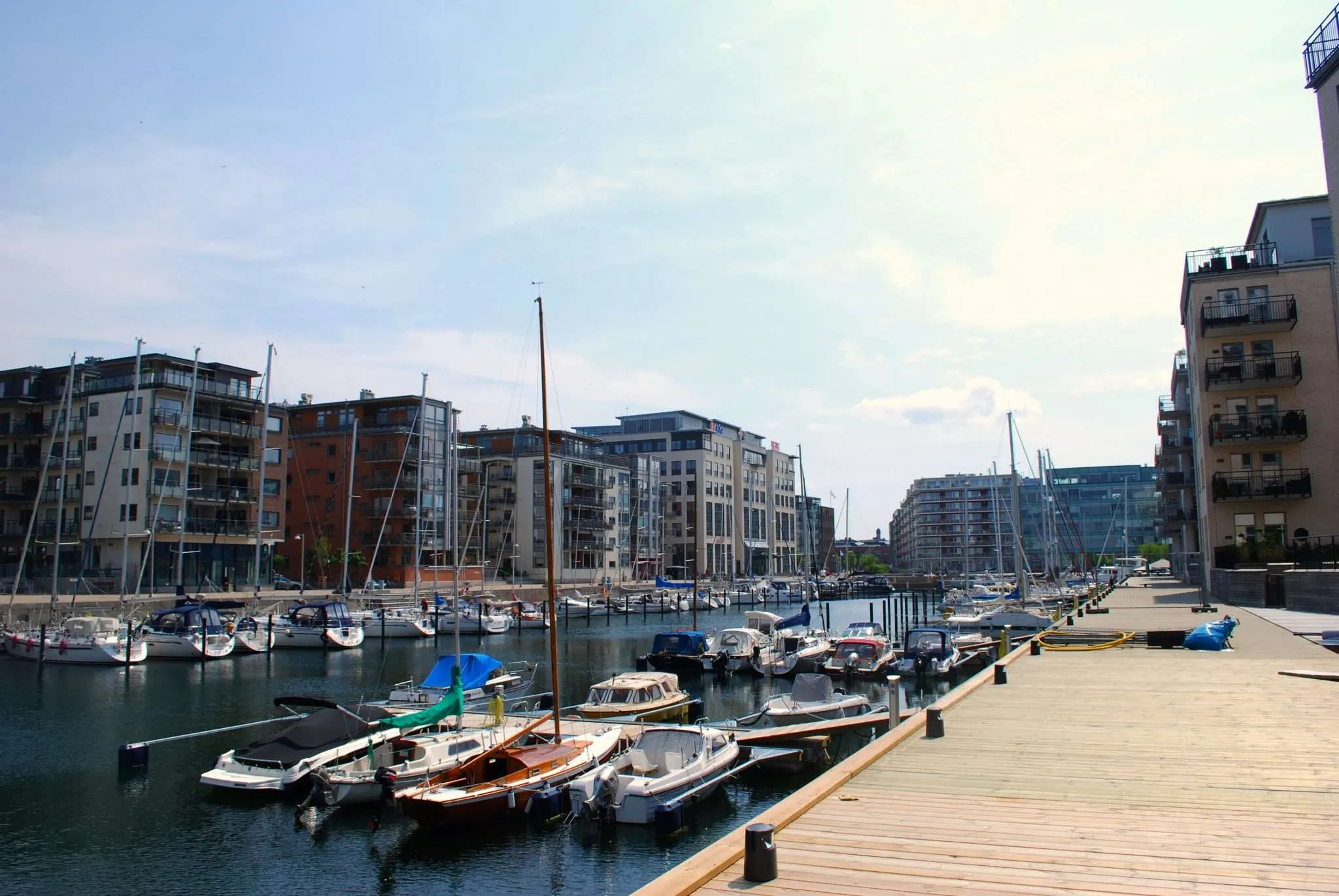 Park your boat in front of your home in Malmö, Sweden