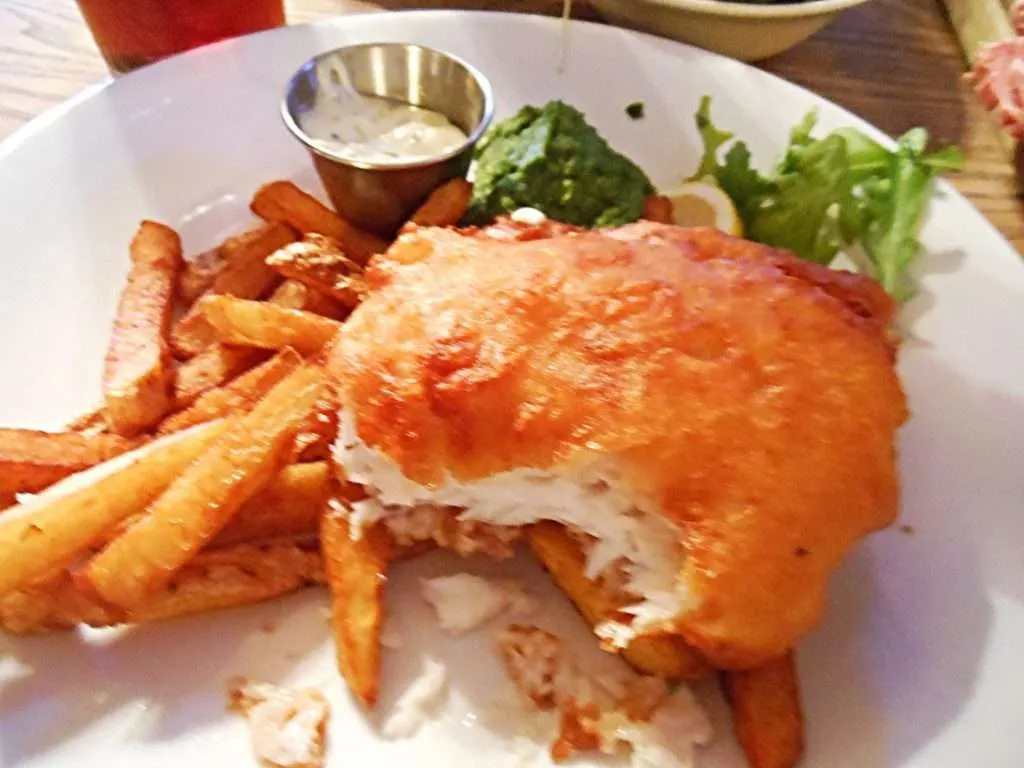 The famous fish'n'chips in London, England