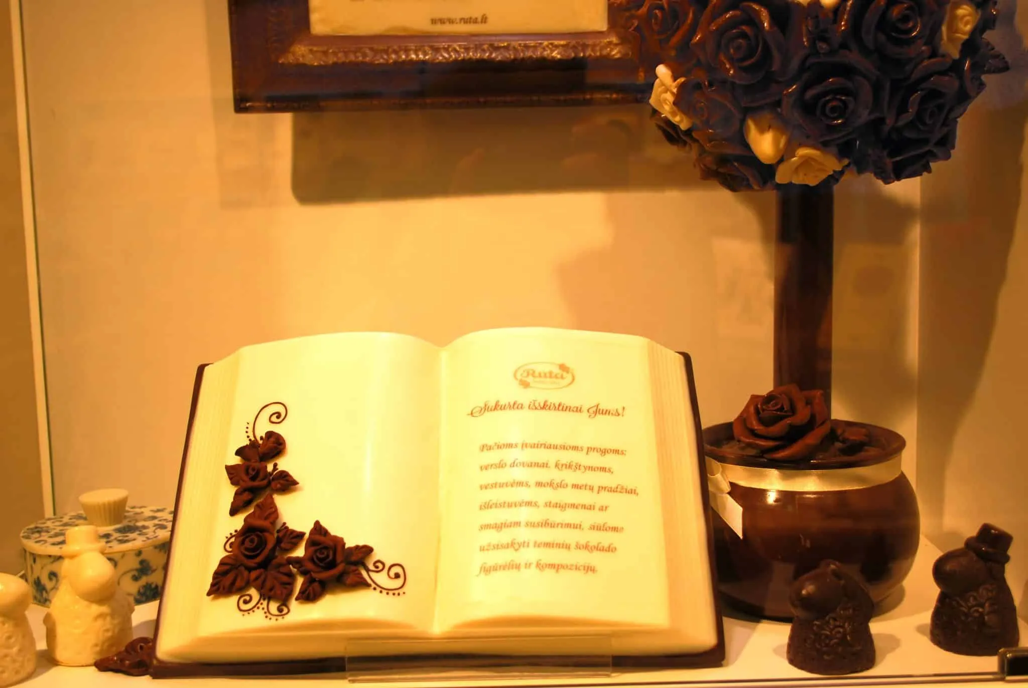 chocolate books in Šiauliai in Lithuania