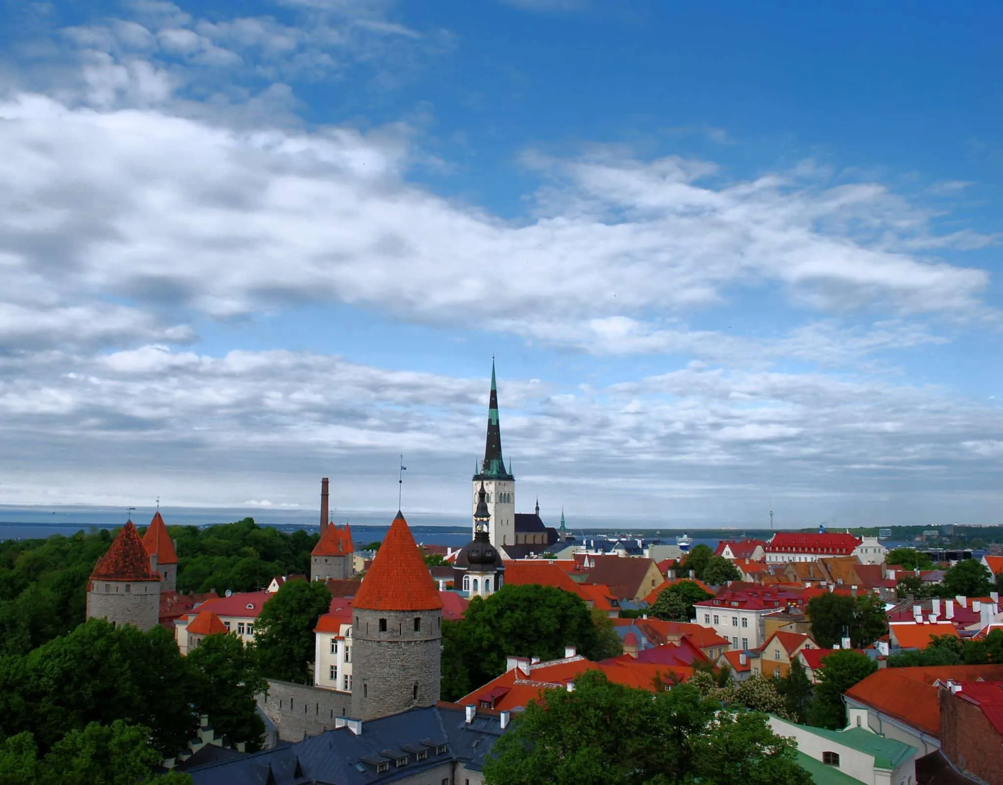 view from our trip to Tallinn in Estonia