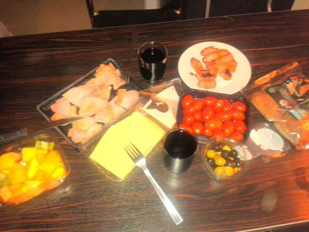 The new years eve dinner in London, England