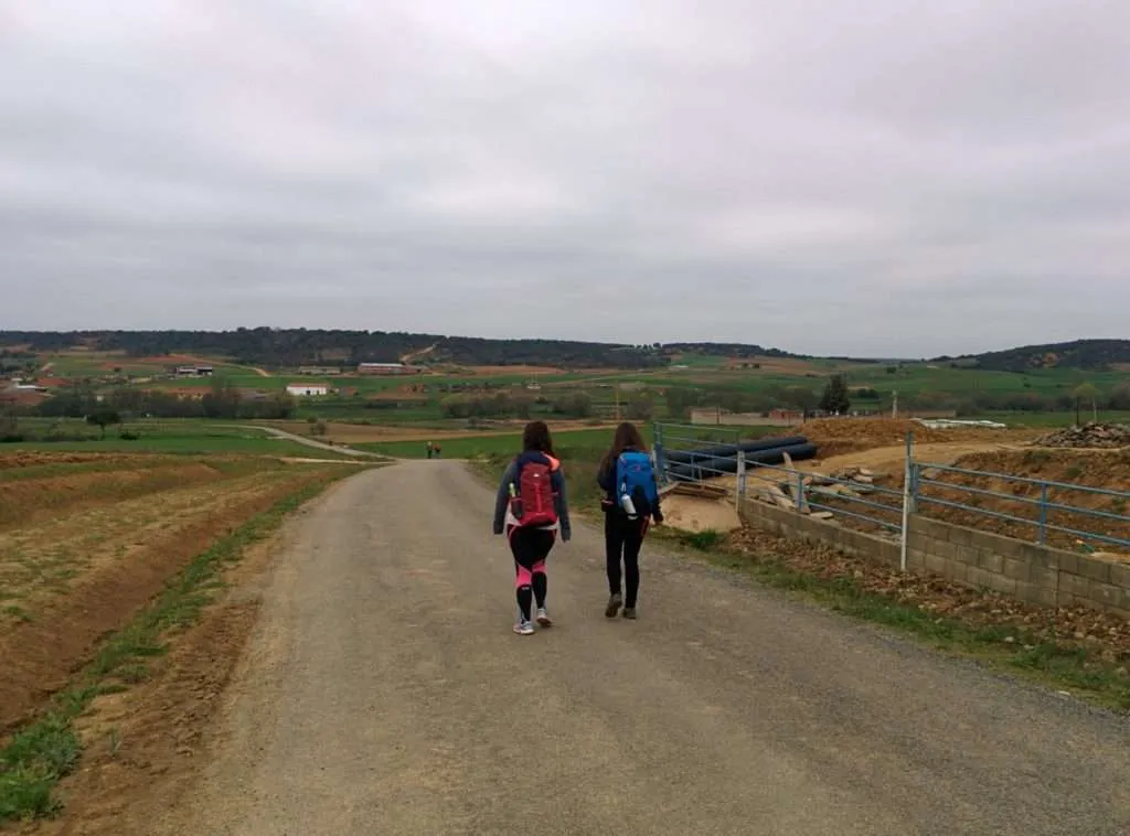 Camino de Santiago going down Astorga