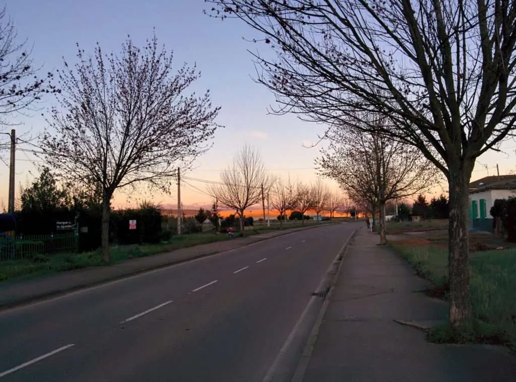 Camino de Santiago sunrise Astorga