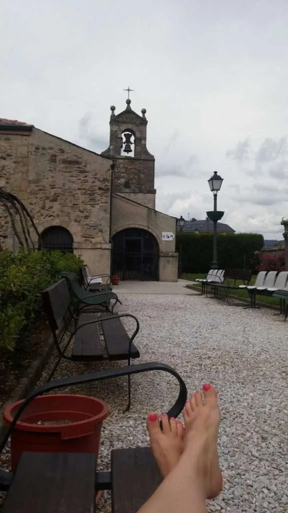 Resting in Ponferrada, Camino de Santiago