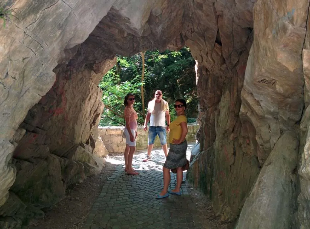 traveling on Treska River in Matka Canyon in Macedonia