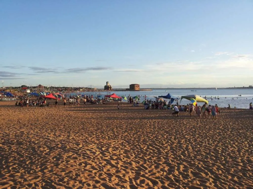 Christmas on the Parana River in Encarnacion, Paraguay