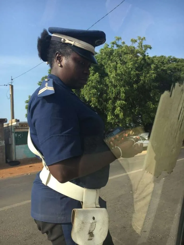 Senegal on the road - traffic police